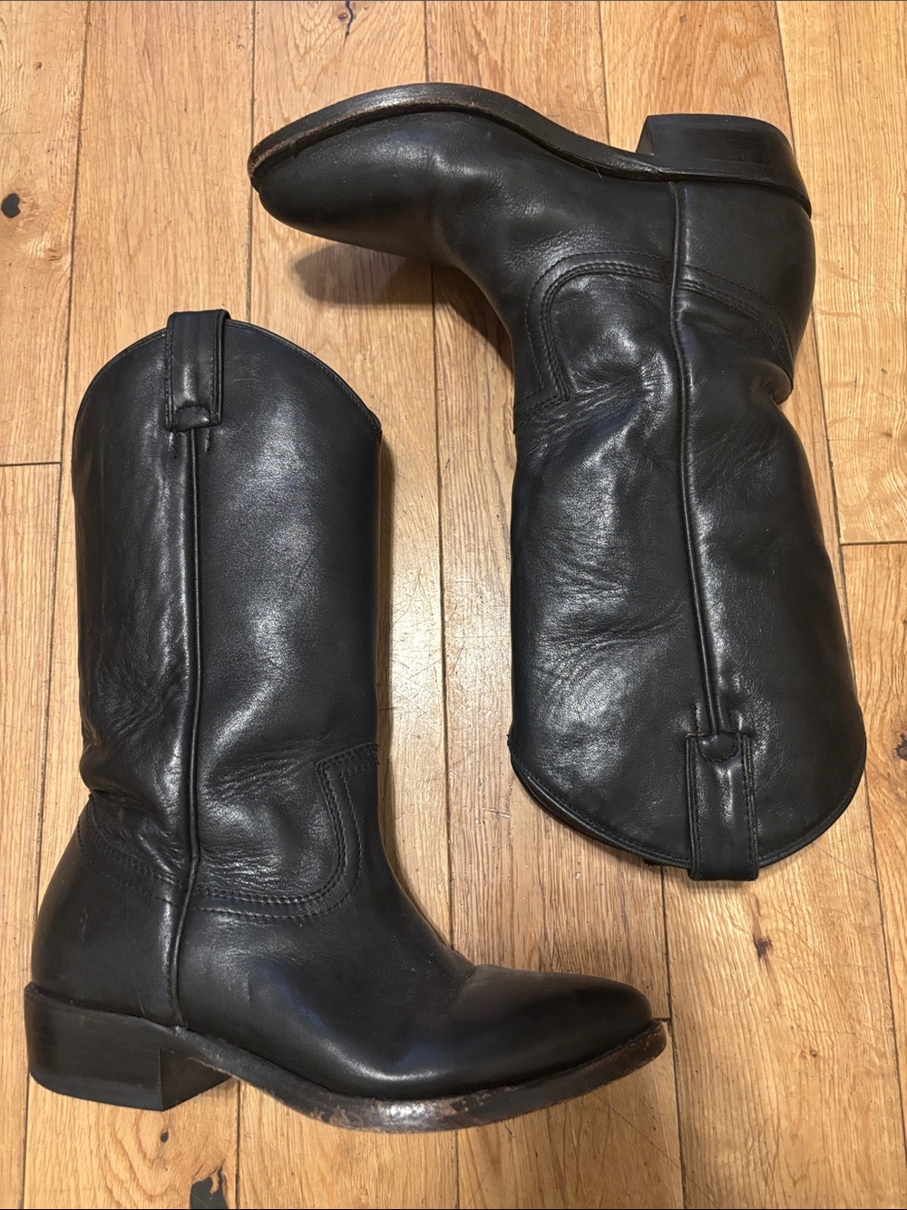 Frye Billy Cowboy Boots in Black